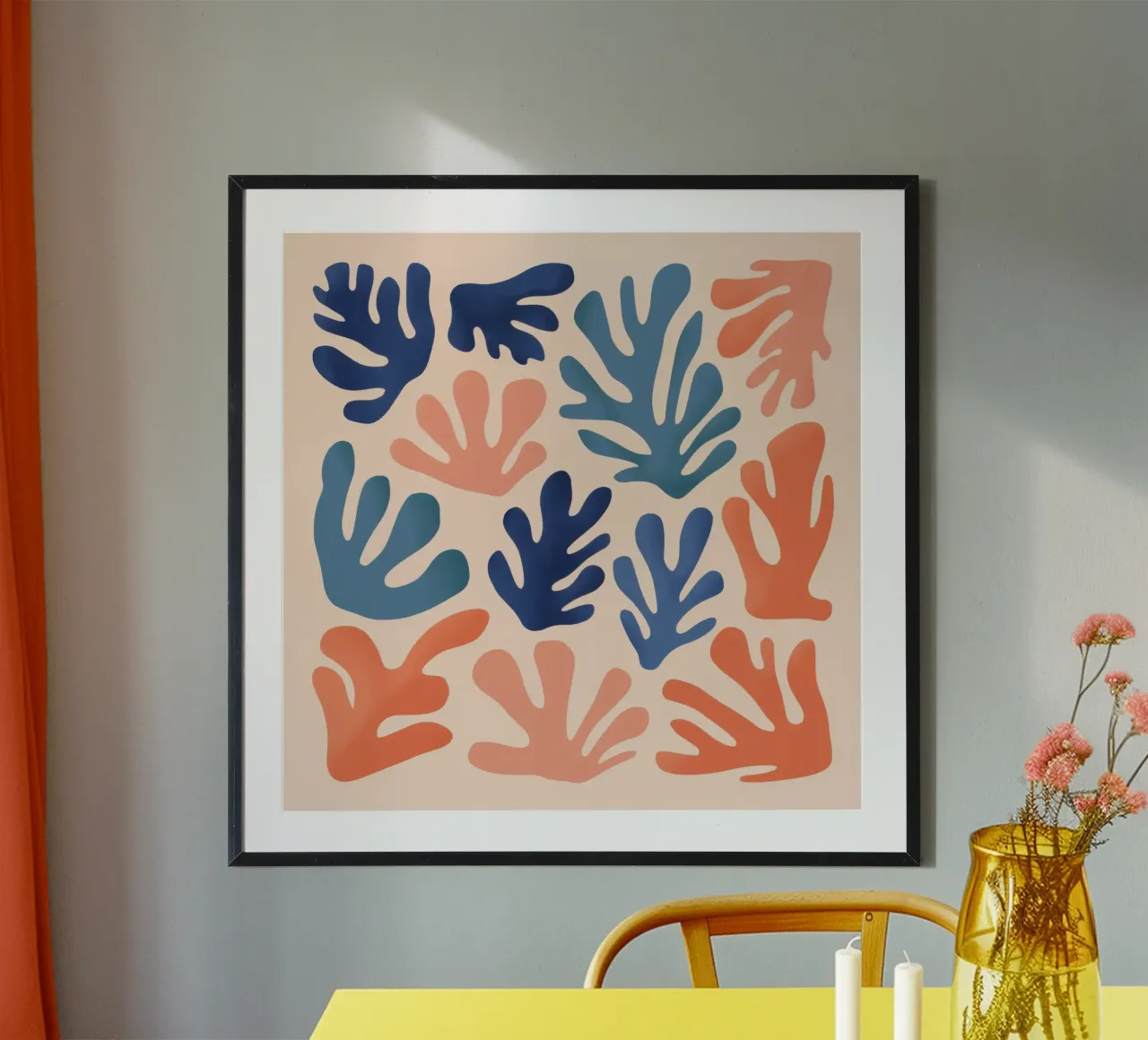 Cerulean Leaf Dance hahnemühle by Reds Jays