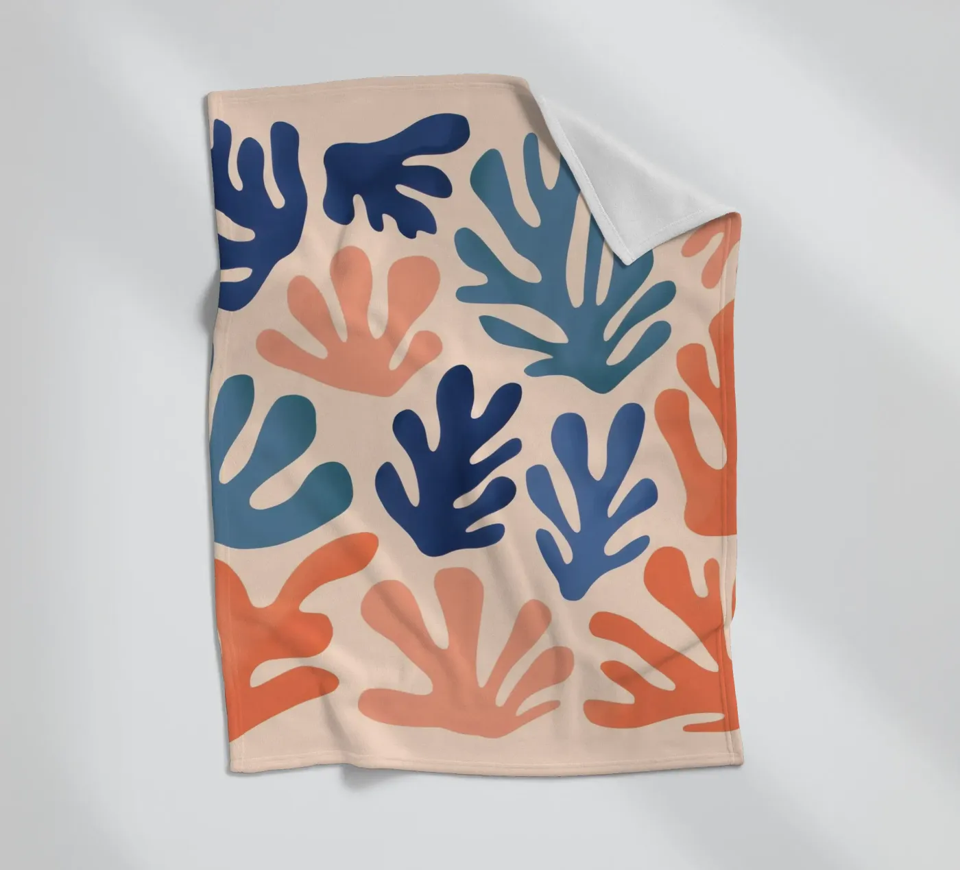 Cerulean Leaf Dance Fleecedecke von Reds Jays