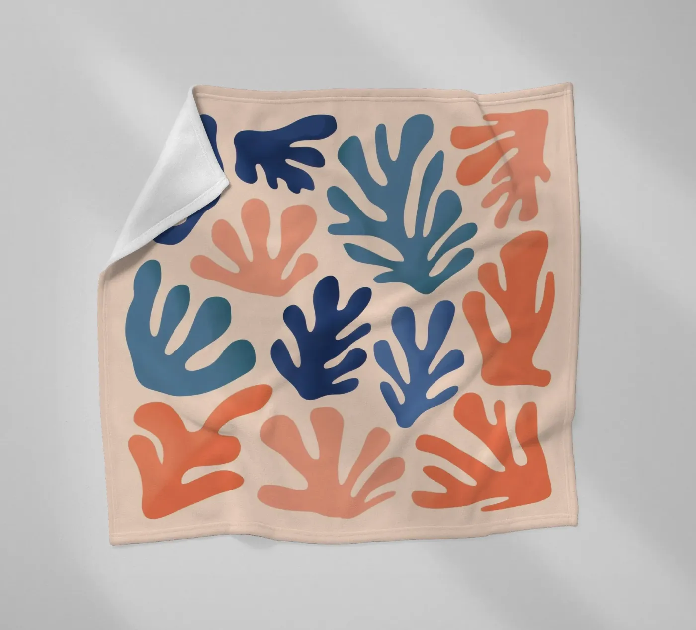 Cerulean Leaf Dance Fleecedecke von Reds Jays