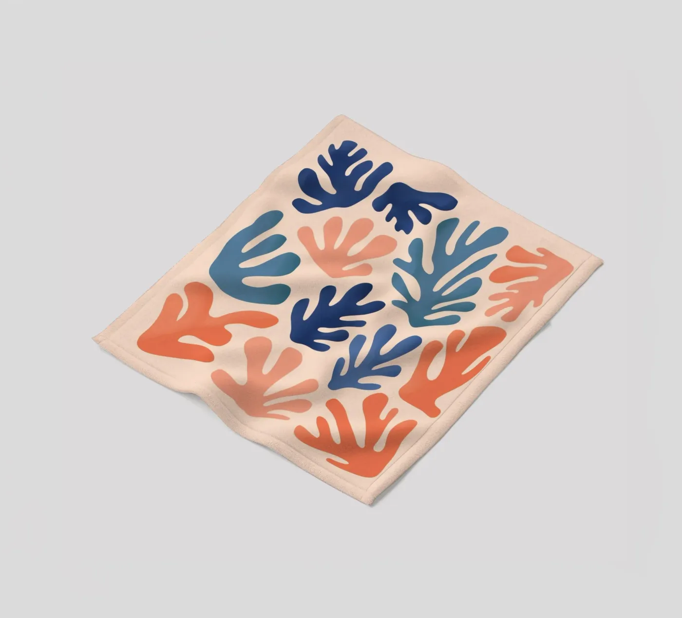 Cerulean Leaf Dance Fleecedecke von Reds Jays