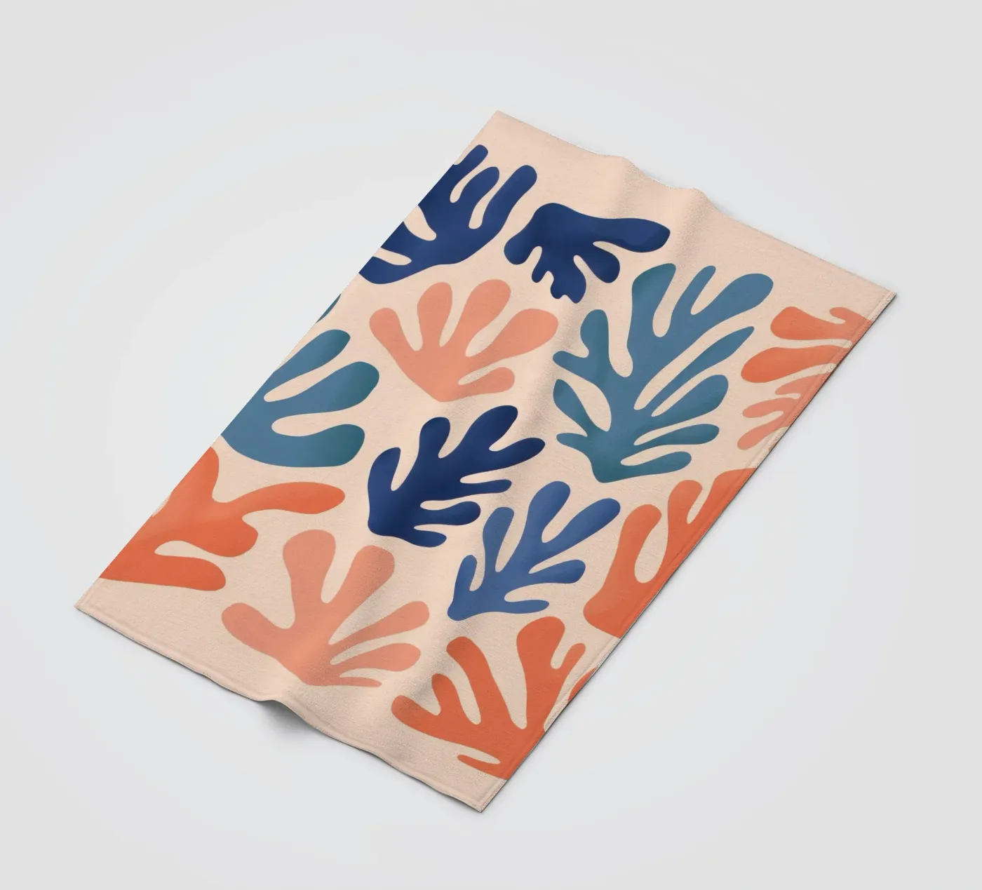 Cerulean Leaf Dance Fleecedecke von Reds Jays