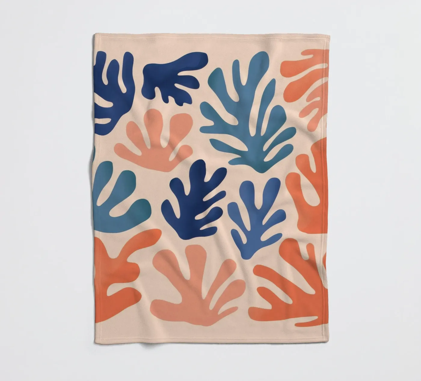 Cerulean Leaf Dance Fleecedecke von Reds Jays