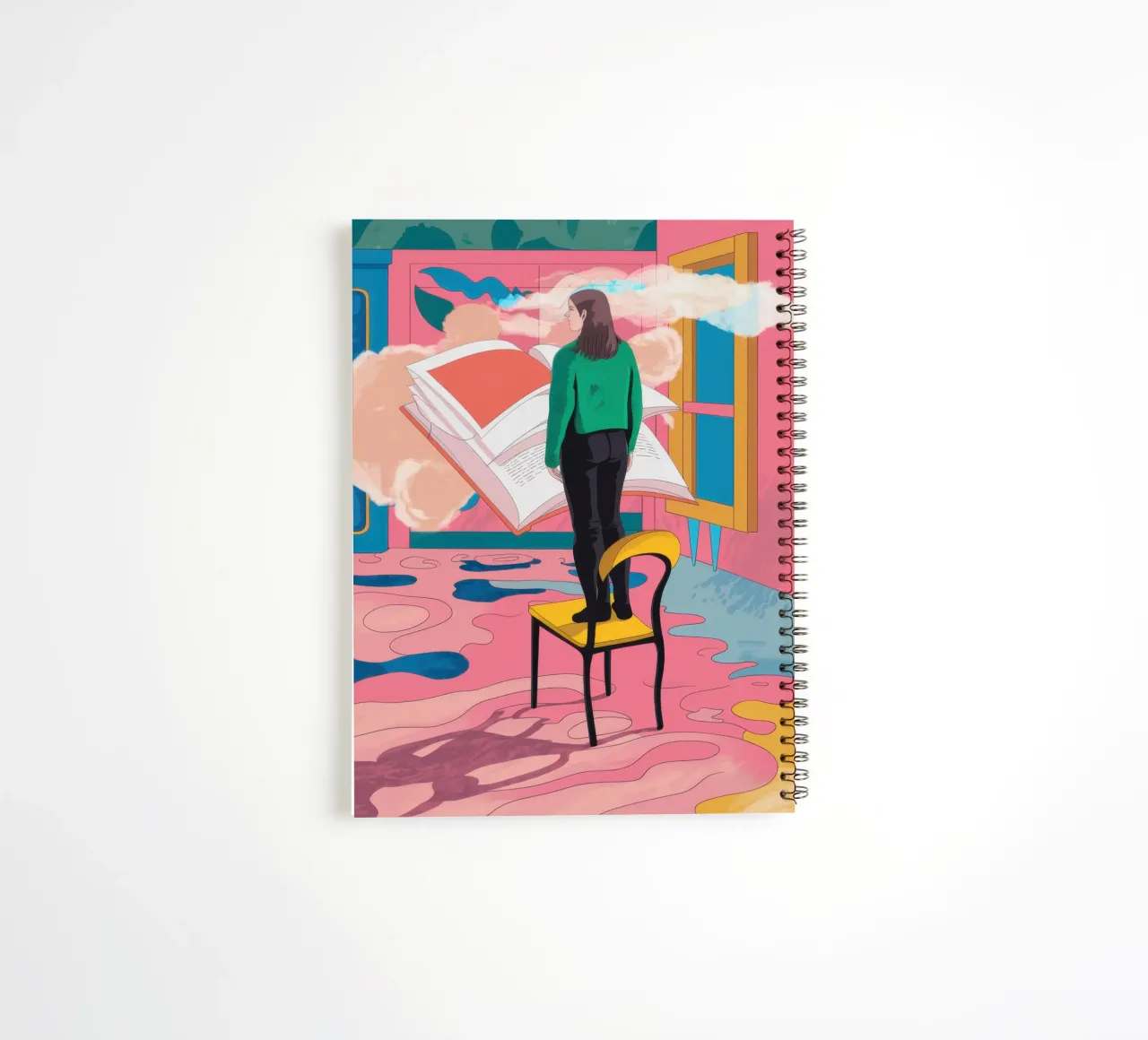 Chromatic Window Contemplation spiral notebook by Dream Gesso