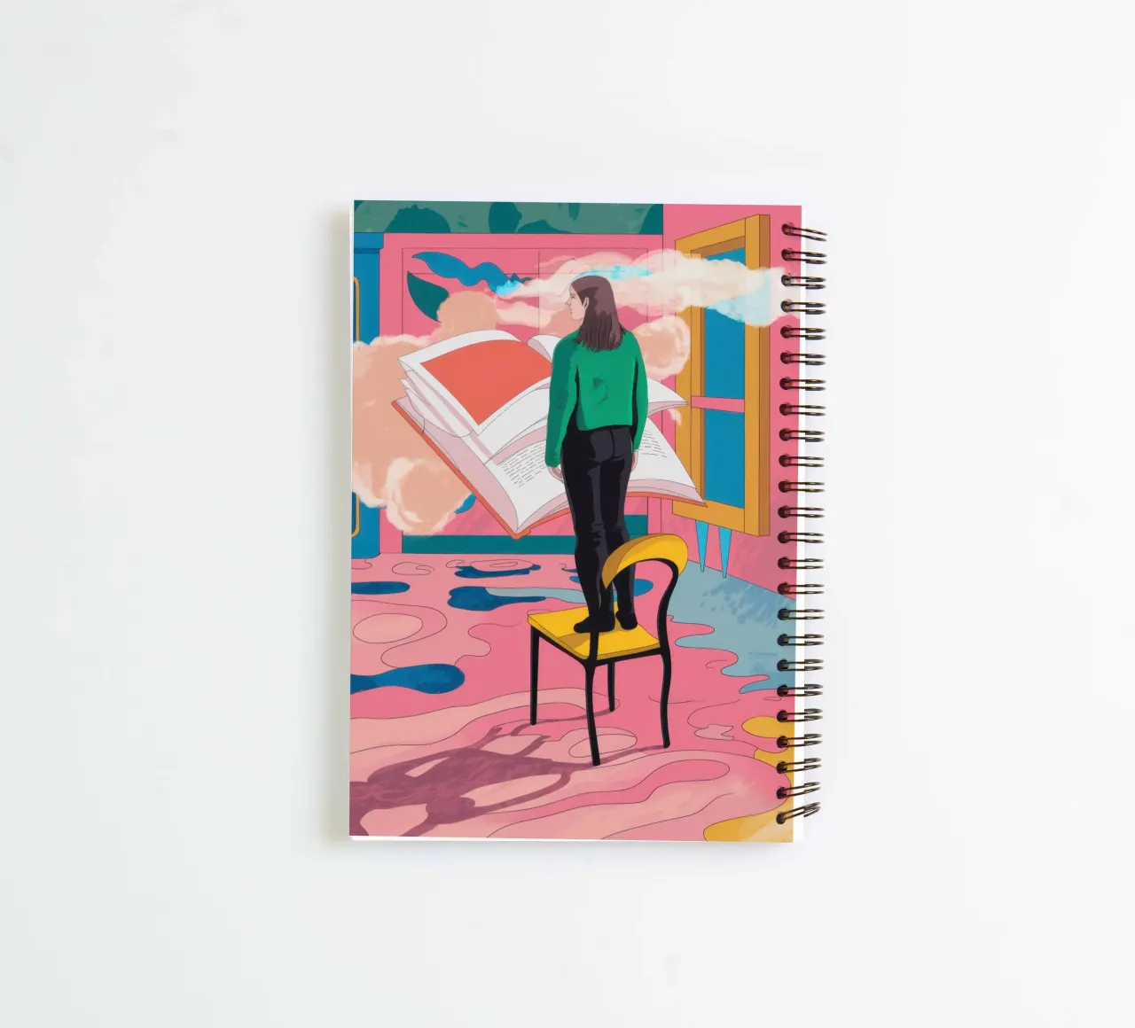 Chromatic Window Contemplation spiral notebook by Dream Gesso