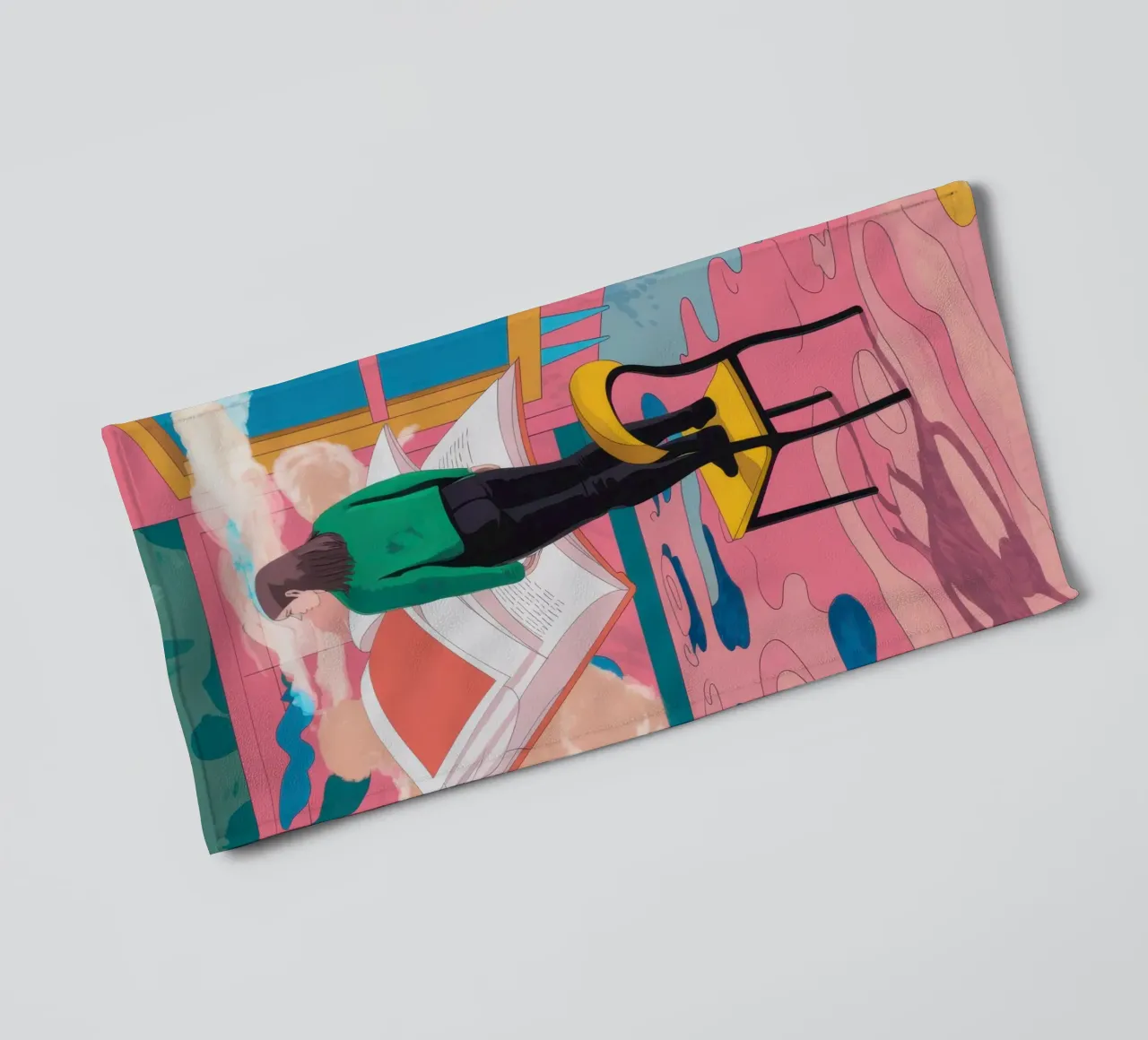 Chromatic Window Contemplation towel by Dream Gesso