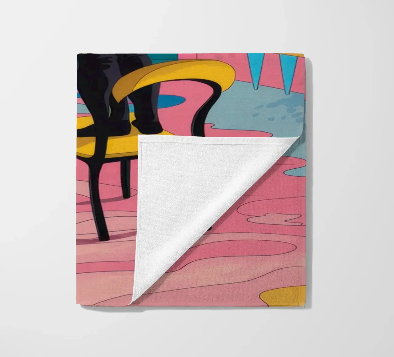 Chromatic Window Contemplation beach towel by Dream Gesso