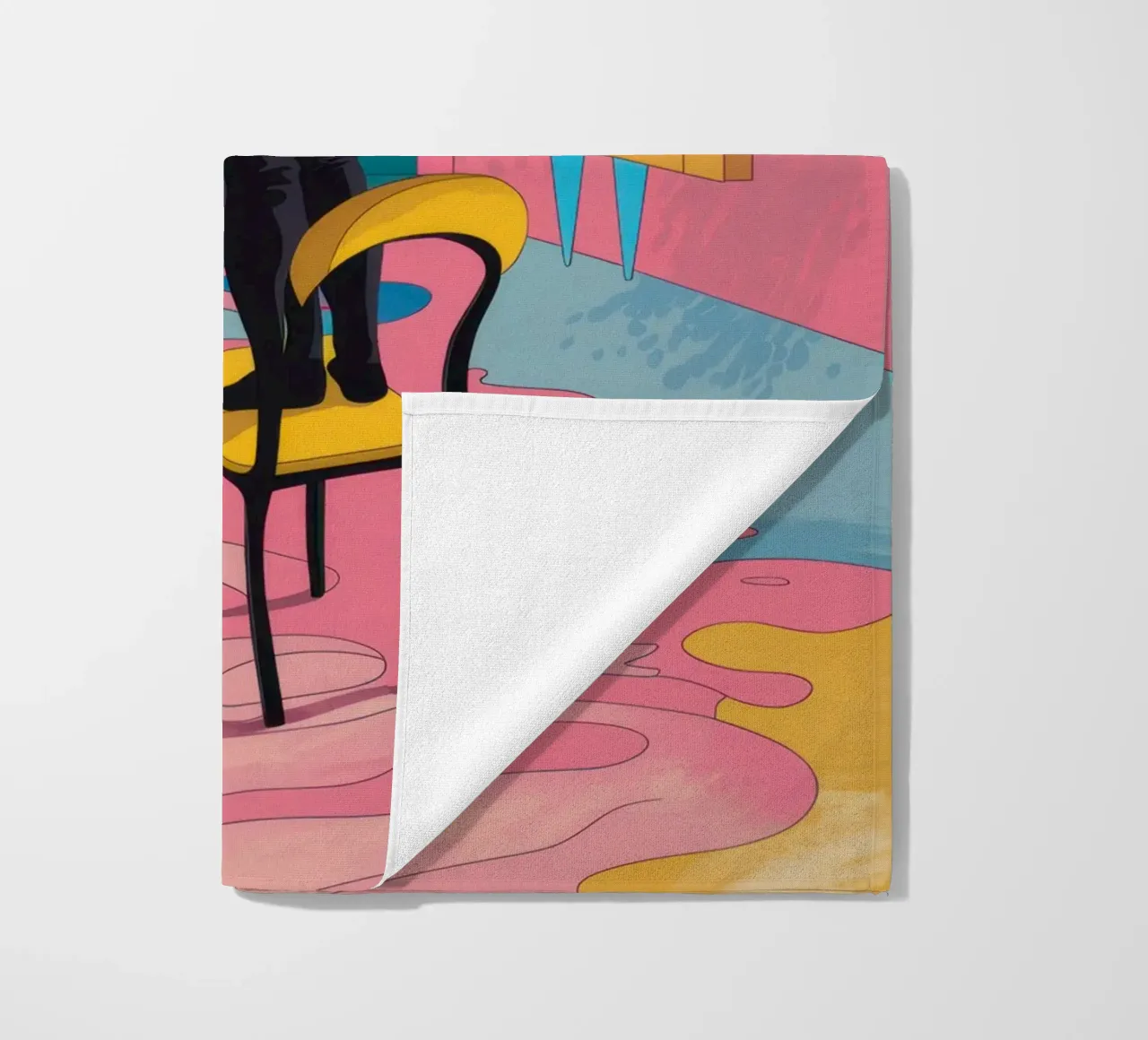 Chromatic Window Contemplation beach towel by Dream Gesso