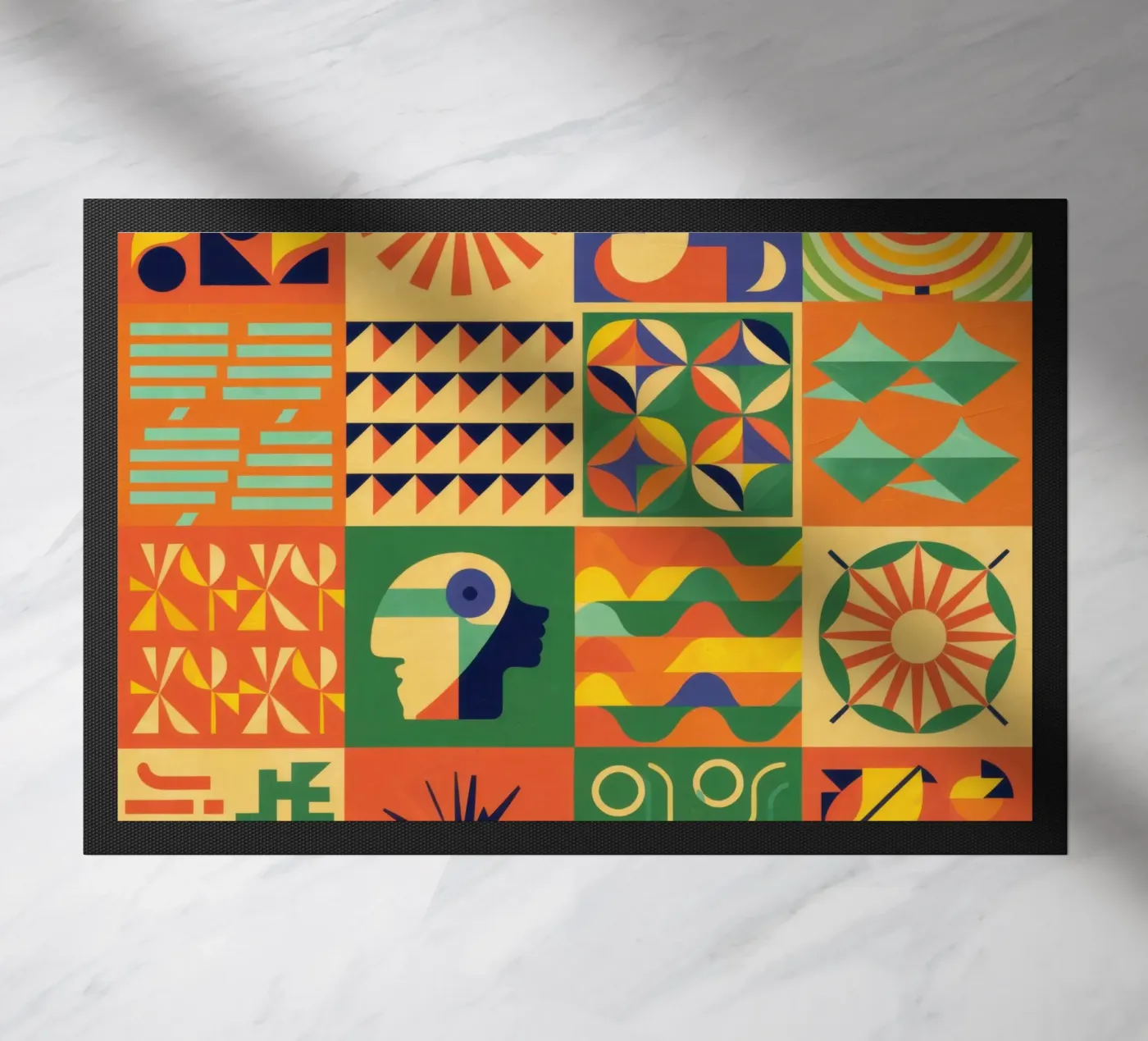 Geometric Sun Tile zerbino da Monuments Fire