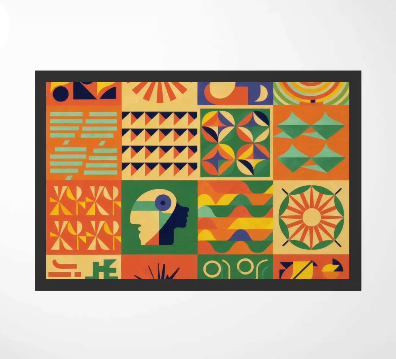 Geometric Sun Tile zerbino da Monuments Fire