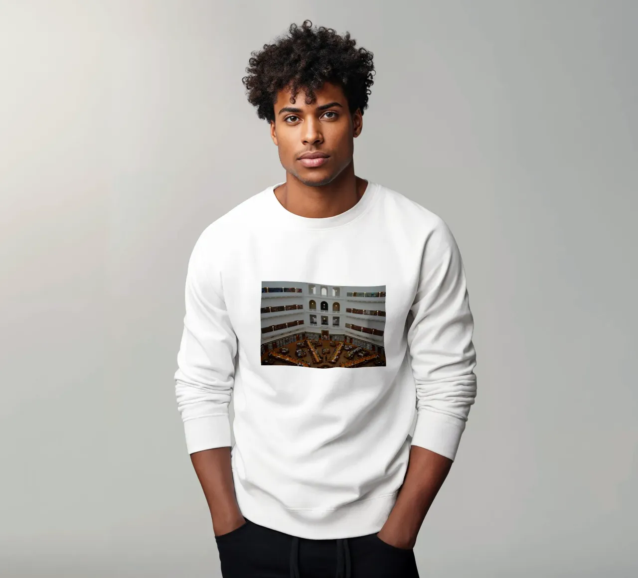 Reading room in the State Library Victoria in Melbourne sweatshirt by byrieneke