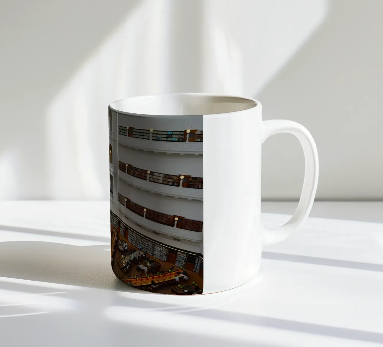 Reading room in the State Library Victoria in Melbourne ceramic mug by byrieneke