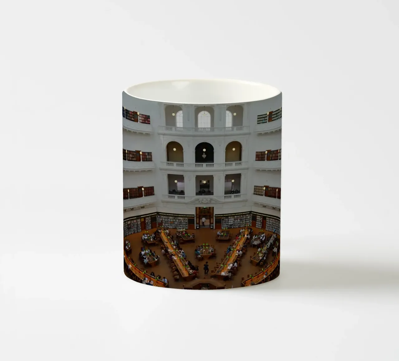 Reading room in the State Library Victoria in Melbourne ceramic mug by byrieneke