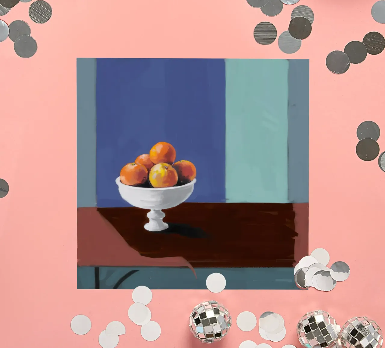 Cerulean Citrus Stillness autocollant de Giant Foxs