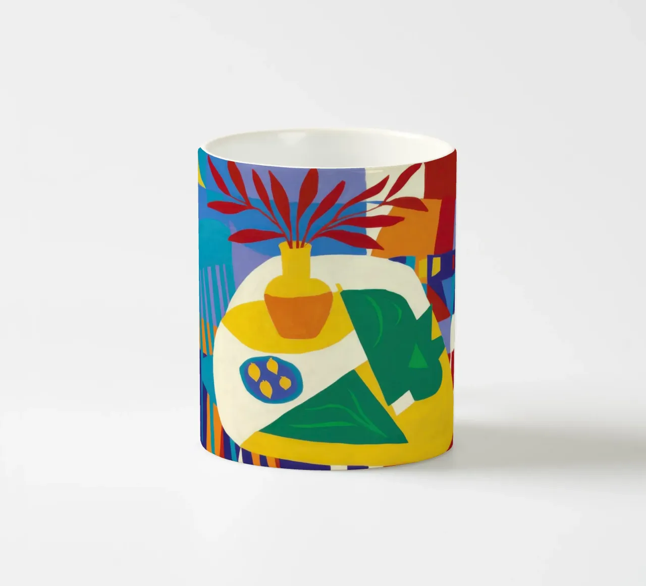 Limone Cubista Light tazza in ceramica da Rain Balance