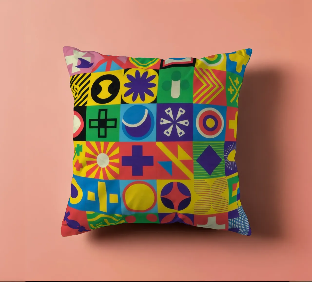 Matrice di piastrelle cromatiche cuscino da Reds Jays