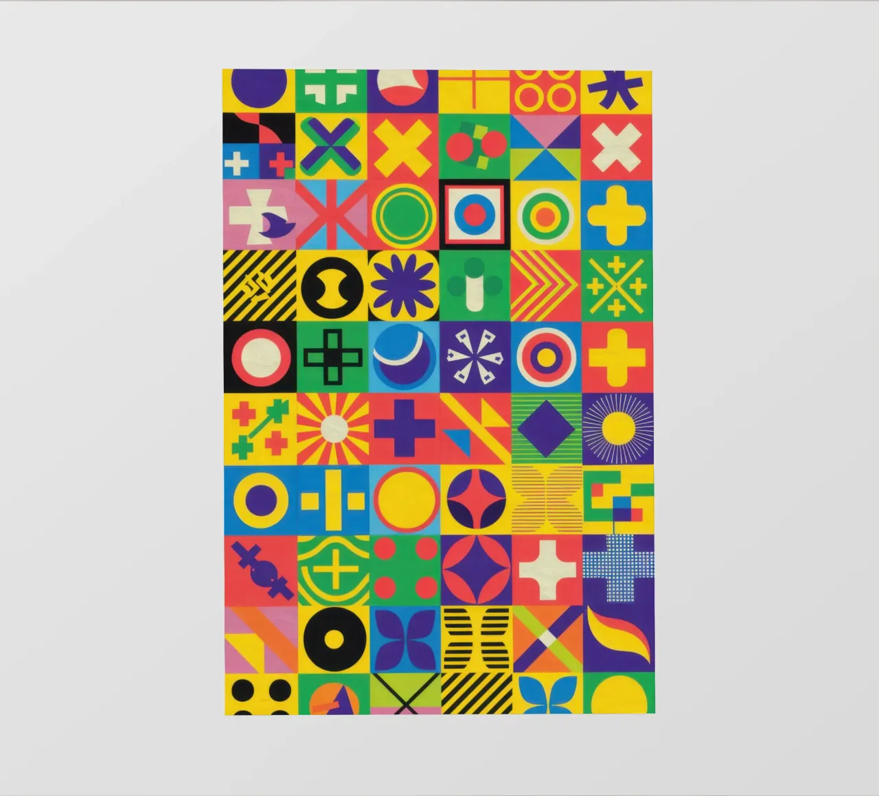 Matrice di piastrelle cromatiche telo in pvc da Reds Jays