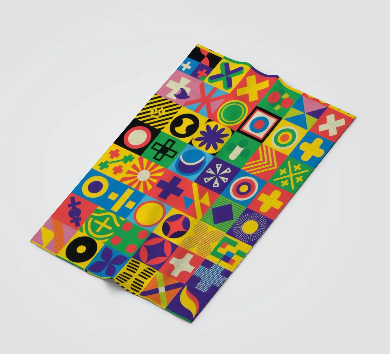 Matrice di piastrelle cromatiche coperta in pile da Reds Jays