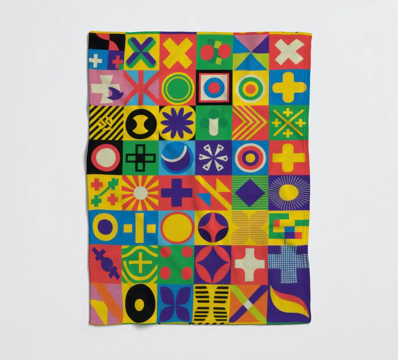 Matrice di piastrelle cromatiche coperta in pile da Reds Jays