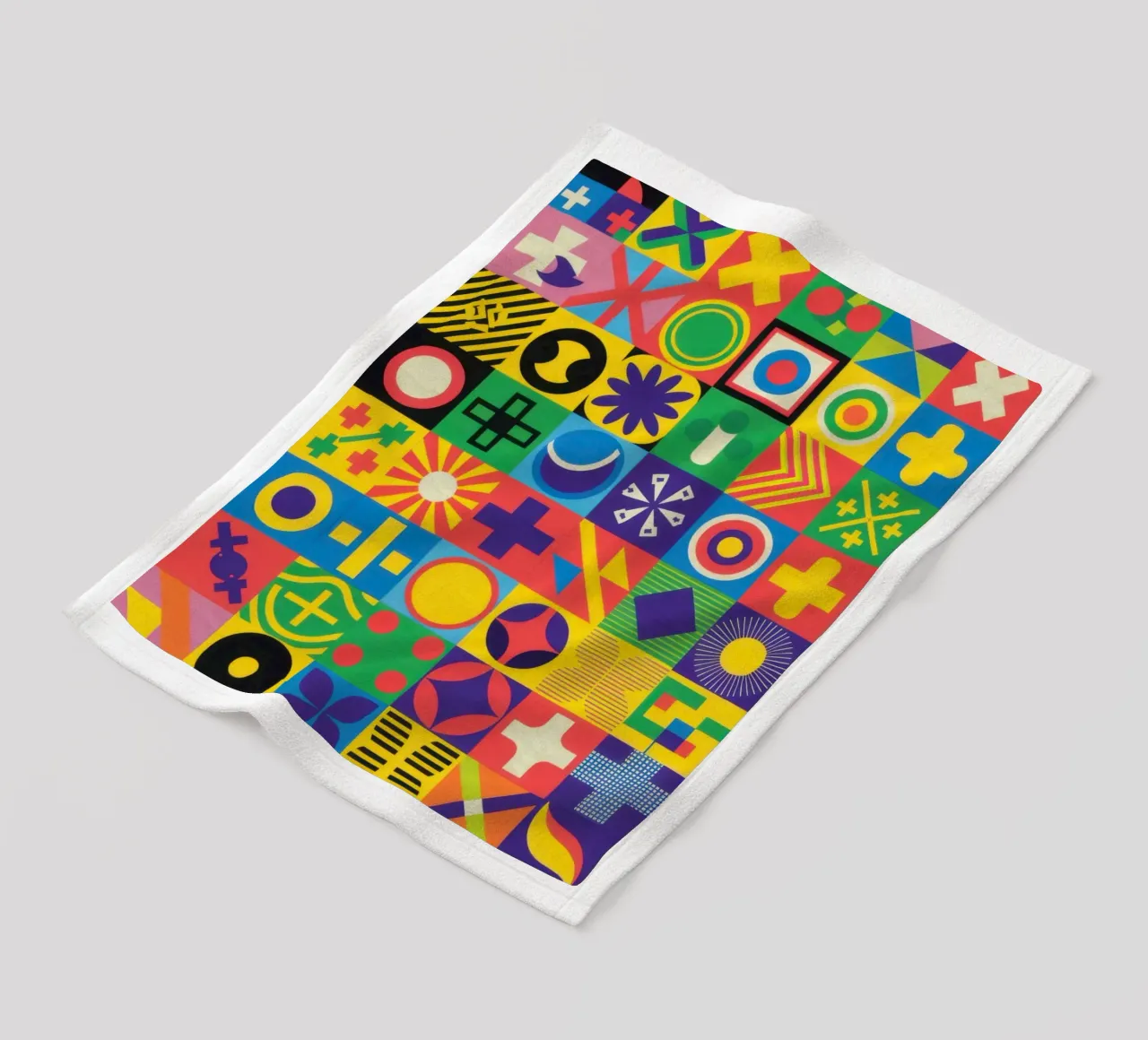 Matrice di piastrelle cromatiche coperta in pile da Reds Jays