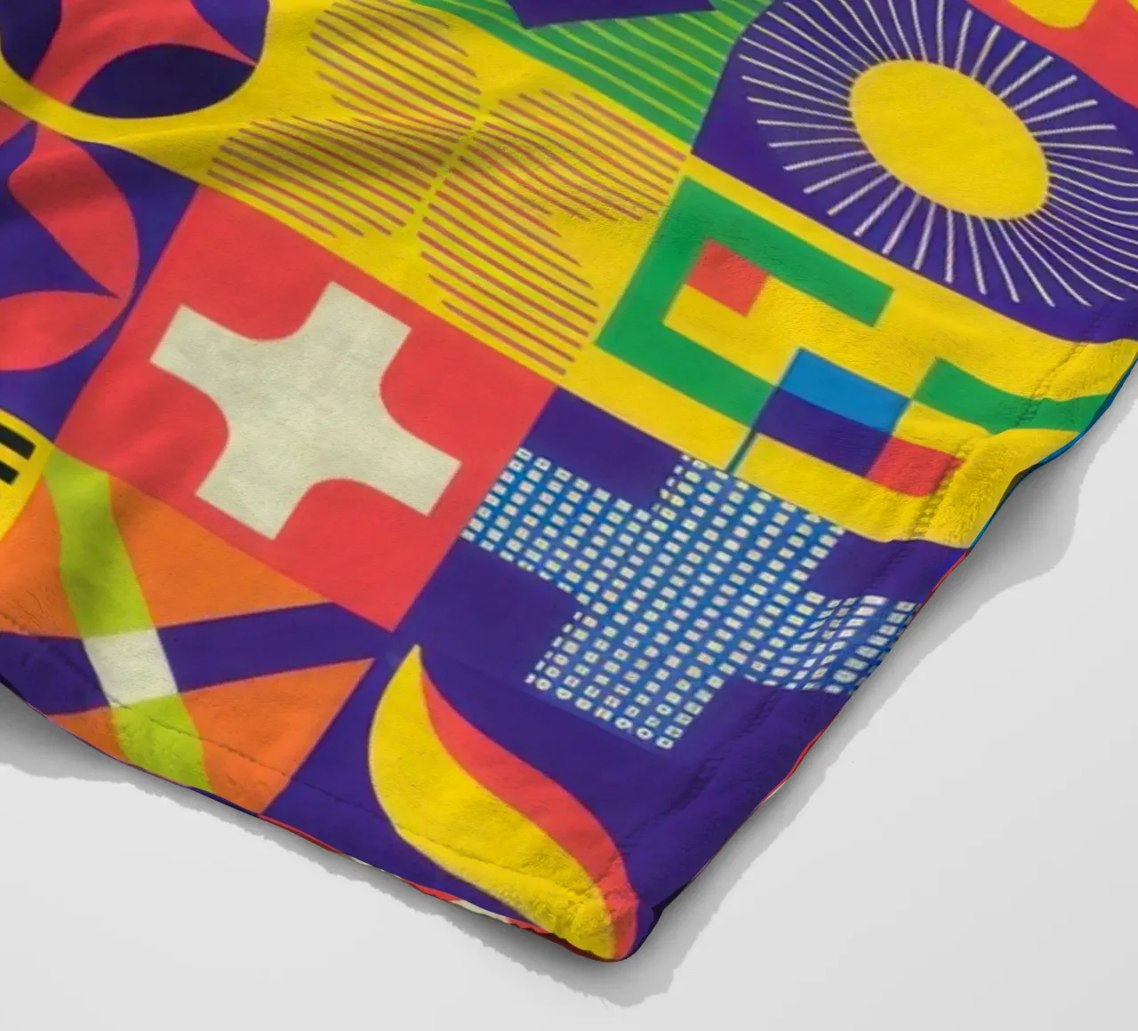 Matrice di piastrelle cromatiche coperta in pile da Reds Jays