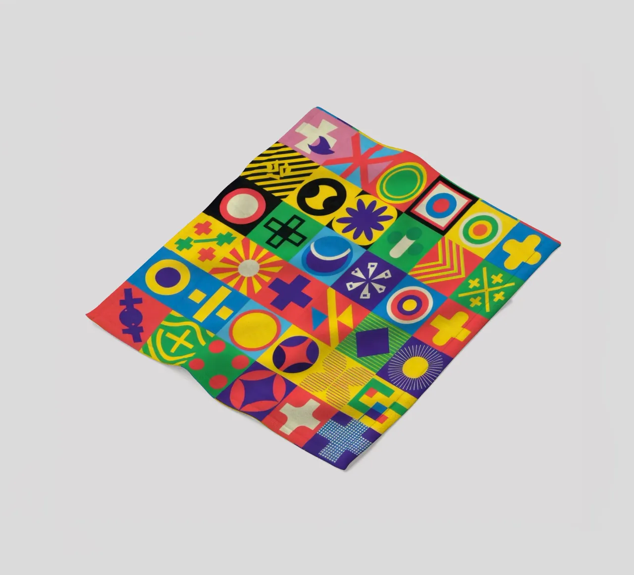 Matrice di piastrelle cromatiche coperta in pile da Reds Jays