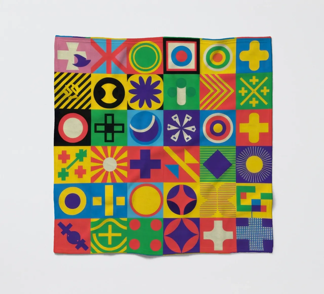 Matrice di piastrelle cromatiche coperta in pile da Reds Jays