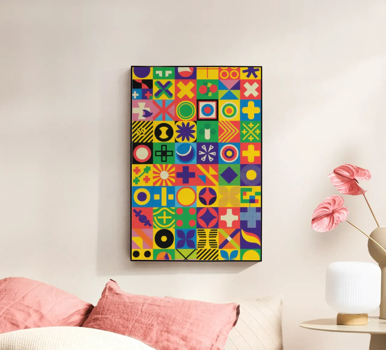 Matrice di piastrelle cromatiche plexiglass da Reds Jays