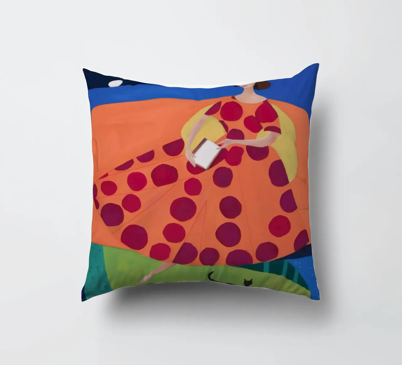 Repos de lecture à pois coussin de Dream Gesso