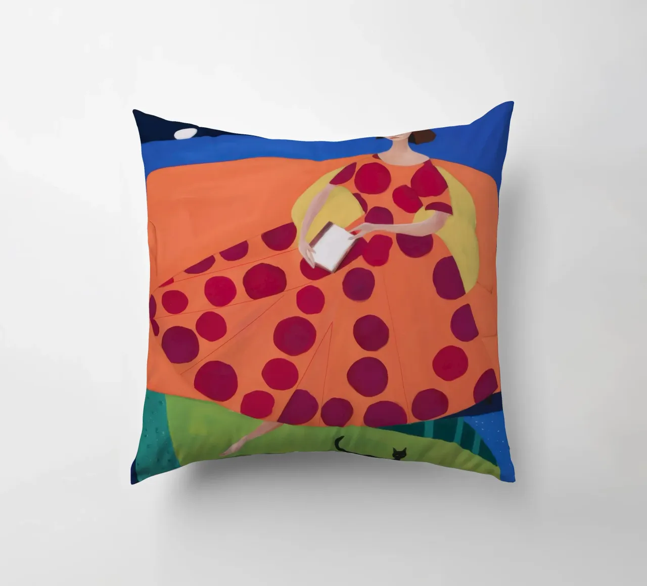 Repos de lecture à pois coussin de Dream Gesso