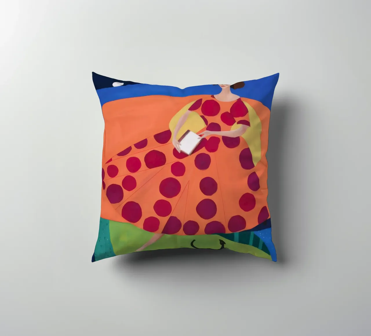 Repos de lecture à pois coussin de Dream Gesso