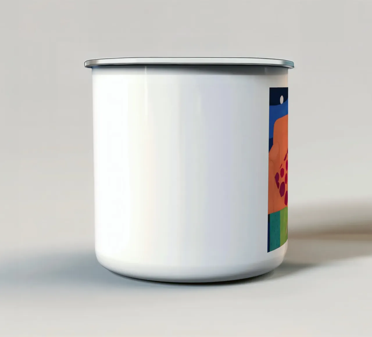Repos de lecture à pois mug en émail de Dream Gesso