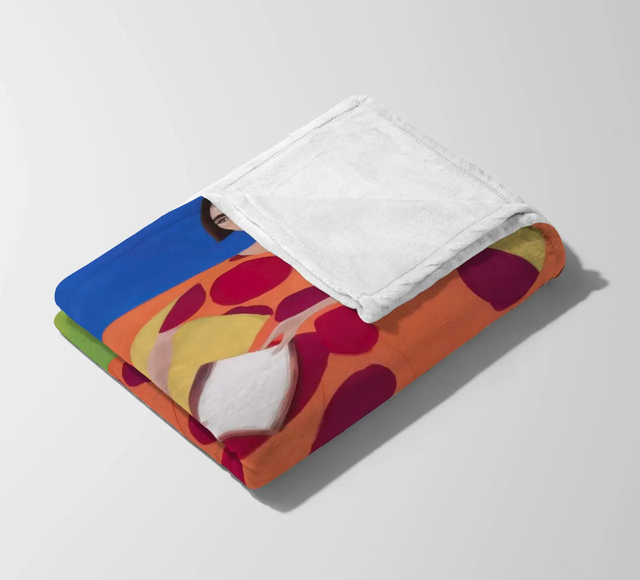 Polka Dot Reading Repose fleece blanket by Dream Gesso