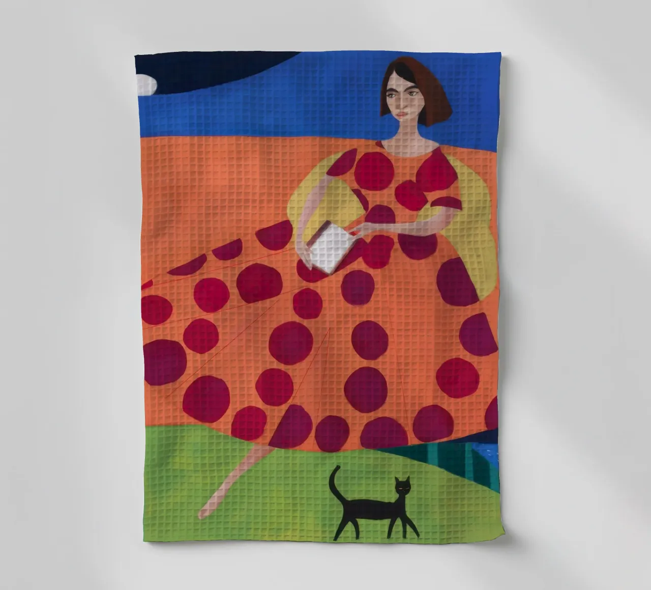 Repos de lecture à pois torchon de Dream Gesso