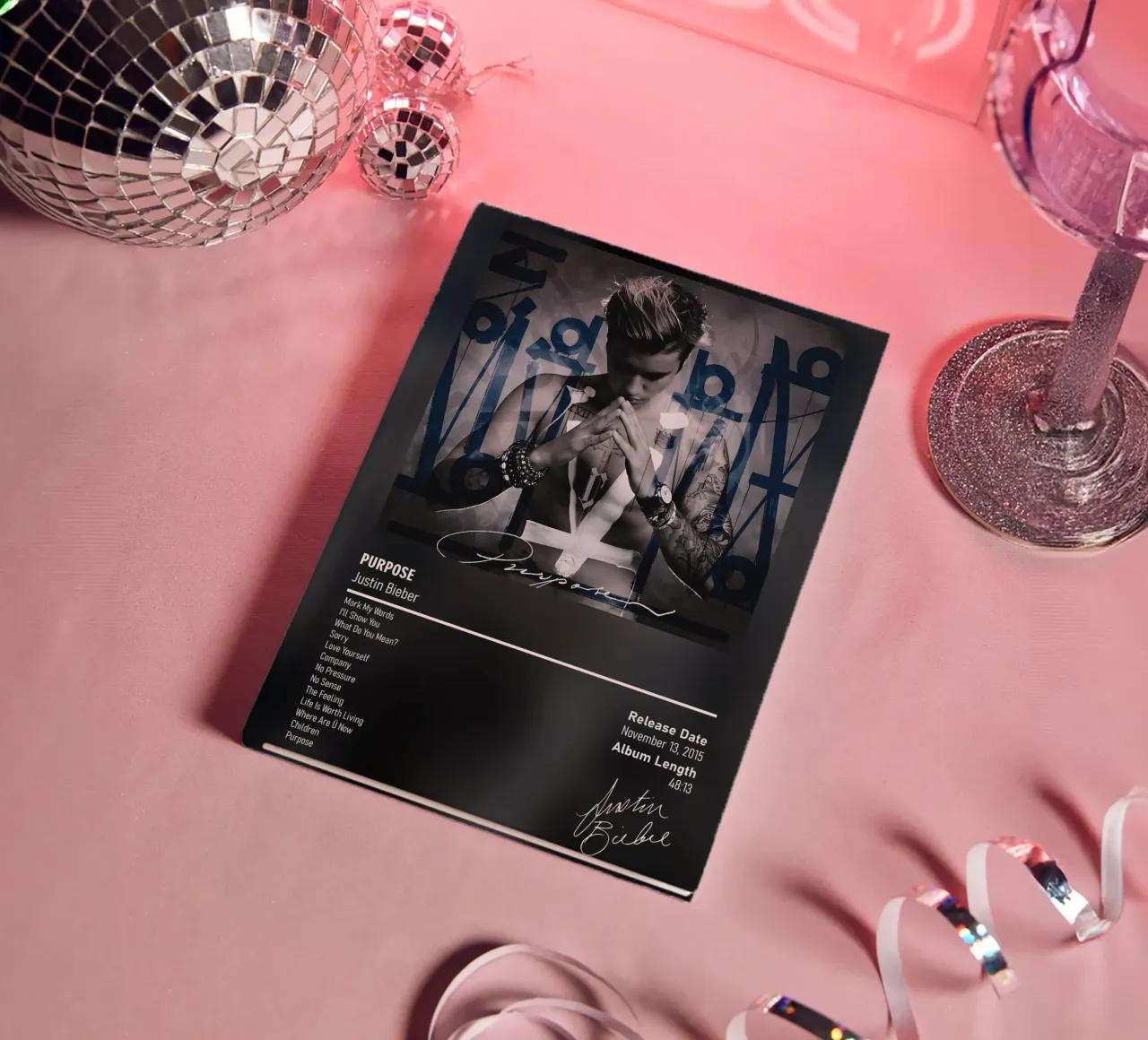 Purpose (2015) by Justin Bieber notebook by DGUnder