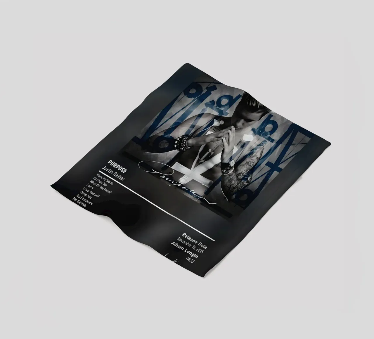 Purpose (2015) by Justin Bieber coperta in pile da DGUnder