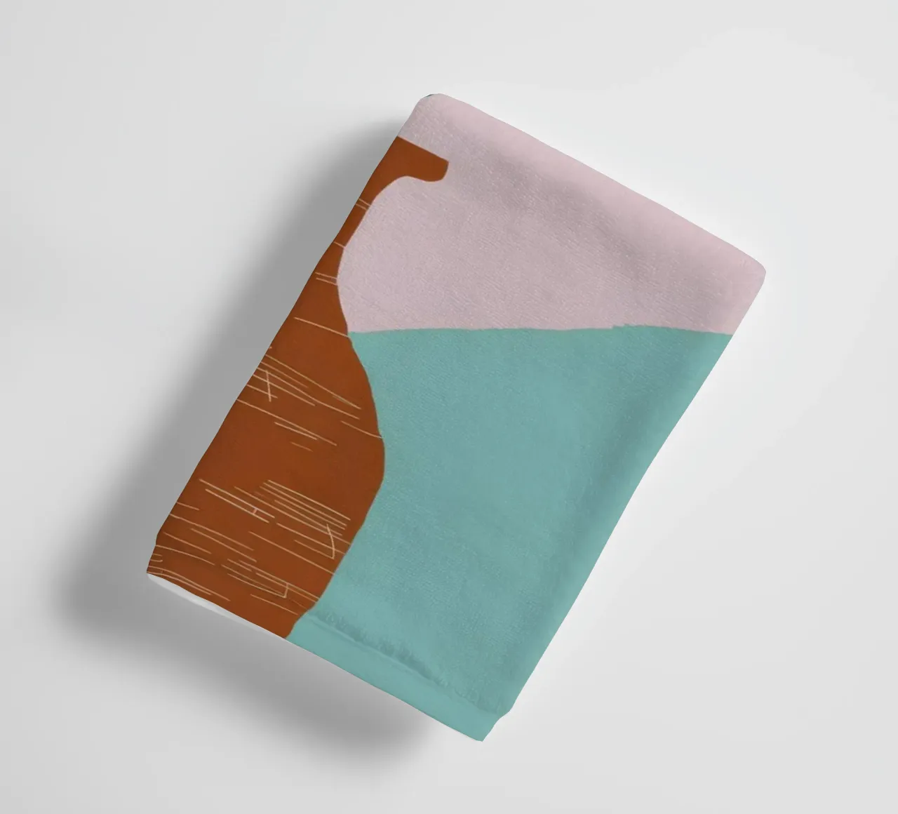 Earthenware Botanical towel by Ink Pulse