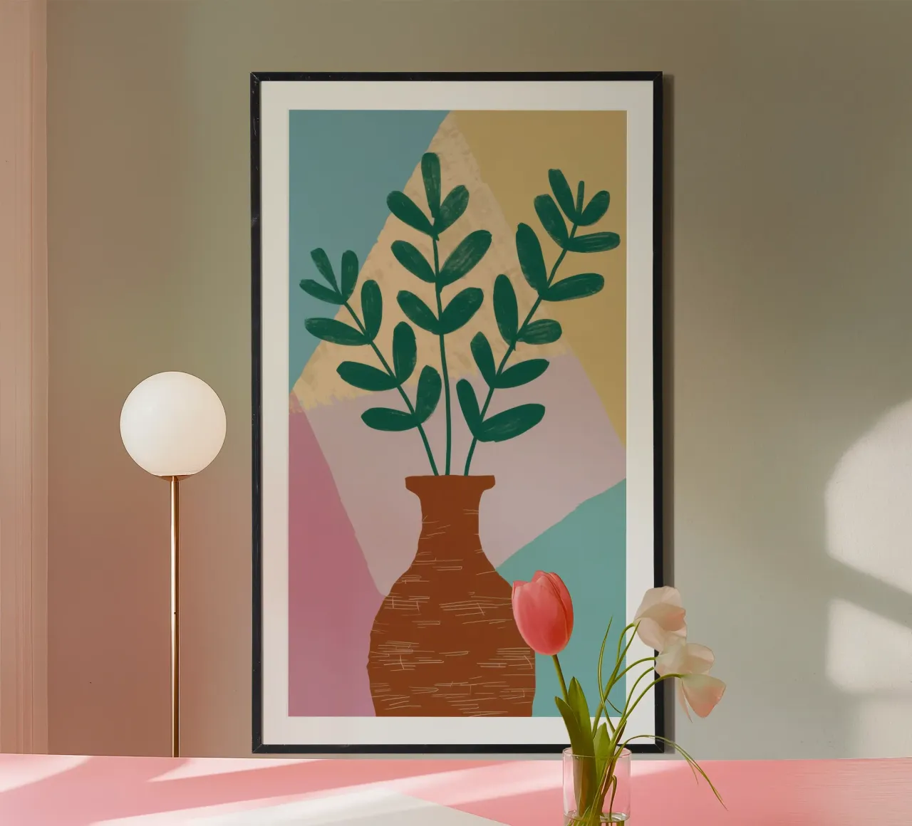 Steingut Botanisch Poster von Ink Pulse