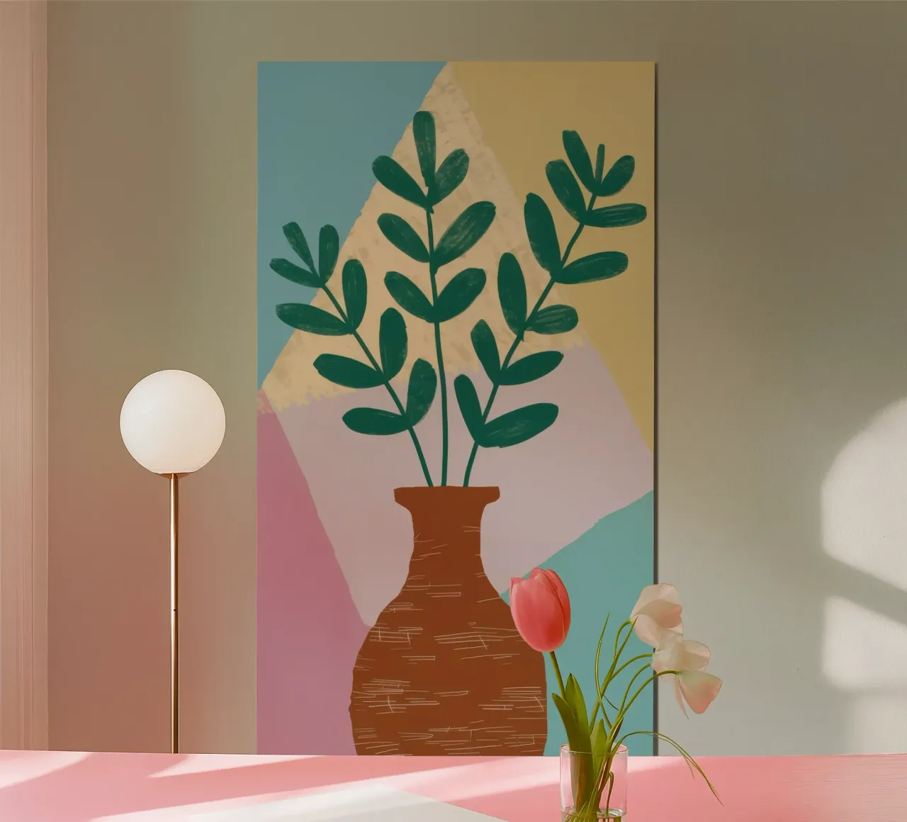 Steingut Botanisch Poster von Ink Pulse