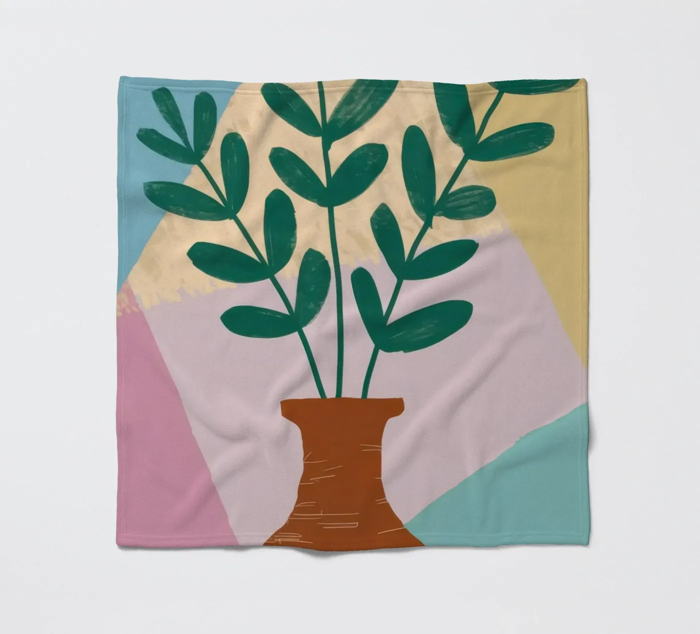 Steingut Botanisch Fleecedecke von Ink Pulse