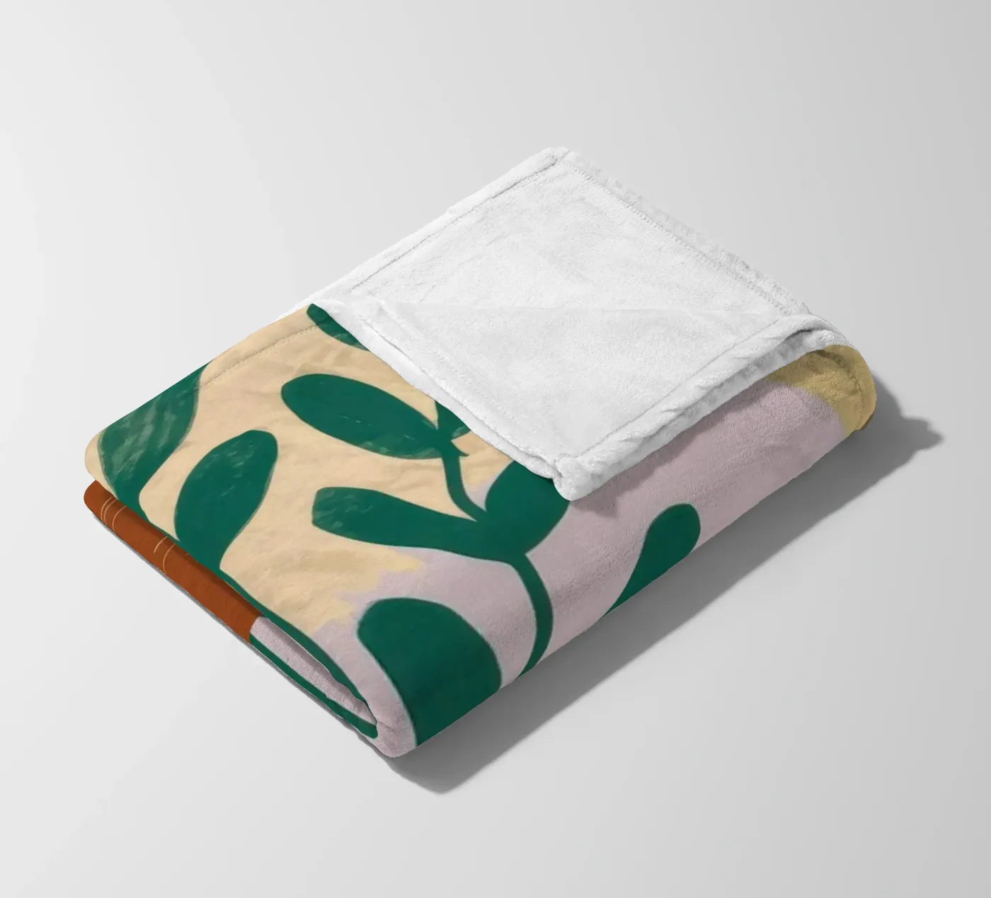 Steingut Botanisch Fleecedecke von Ink Pulse