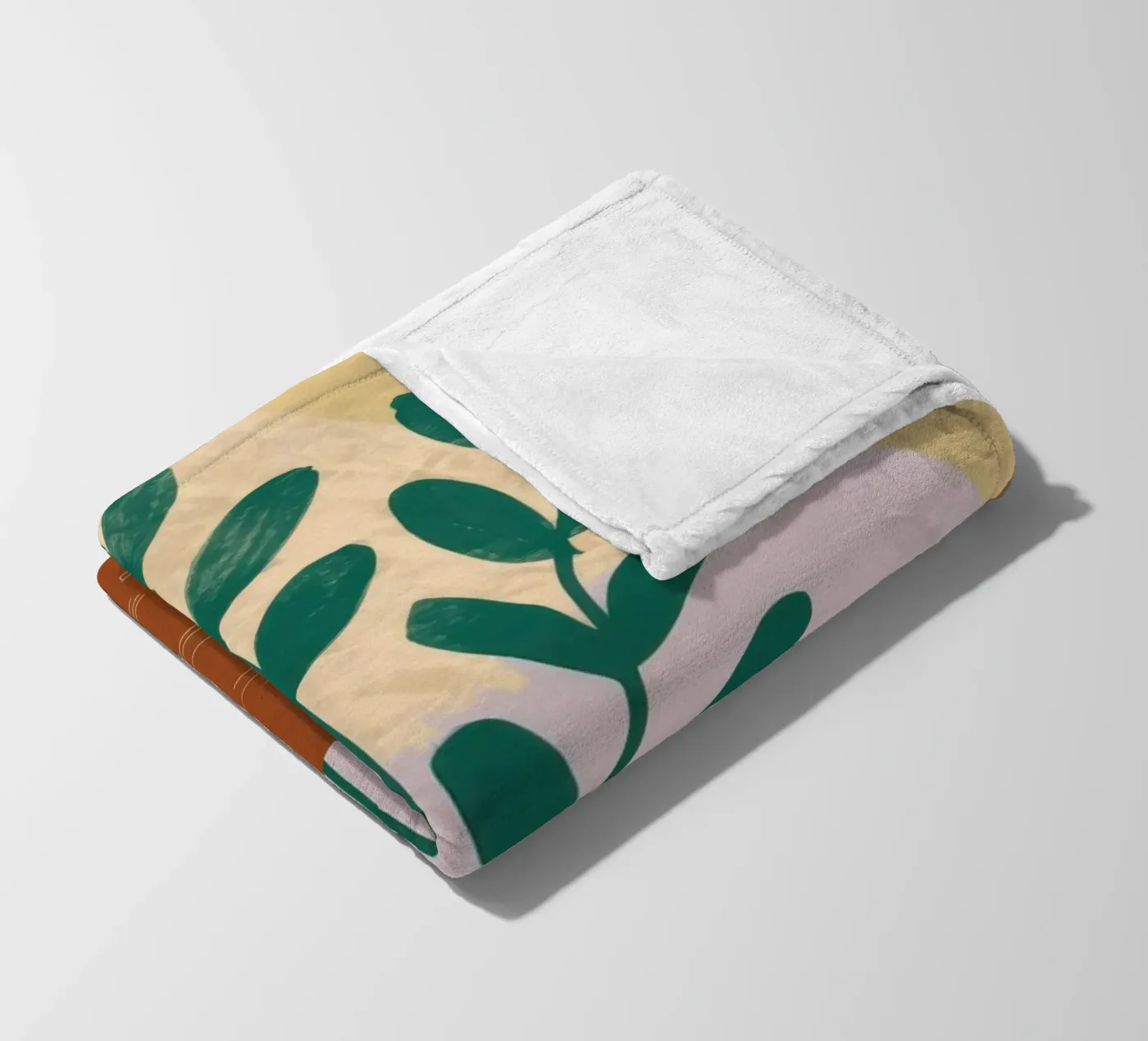 Steingut Botanisch Fleecedecke von Ink Pulse