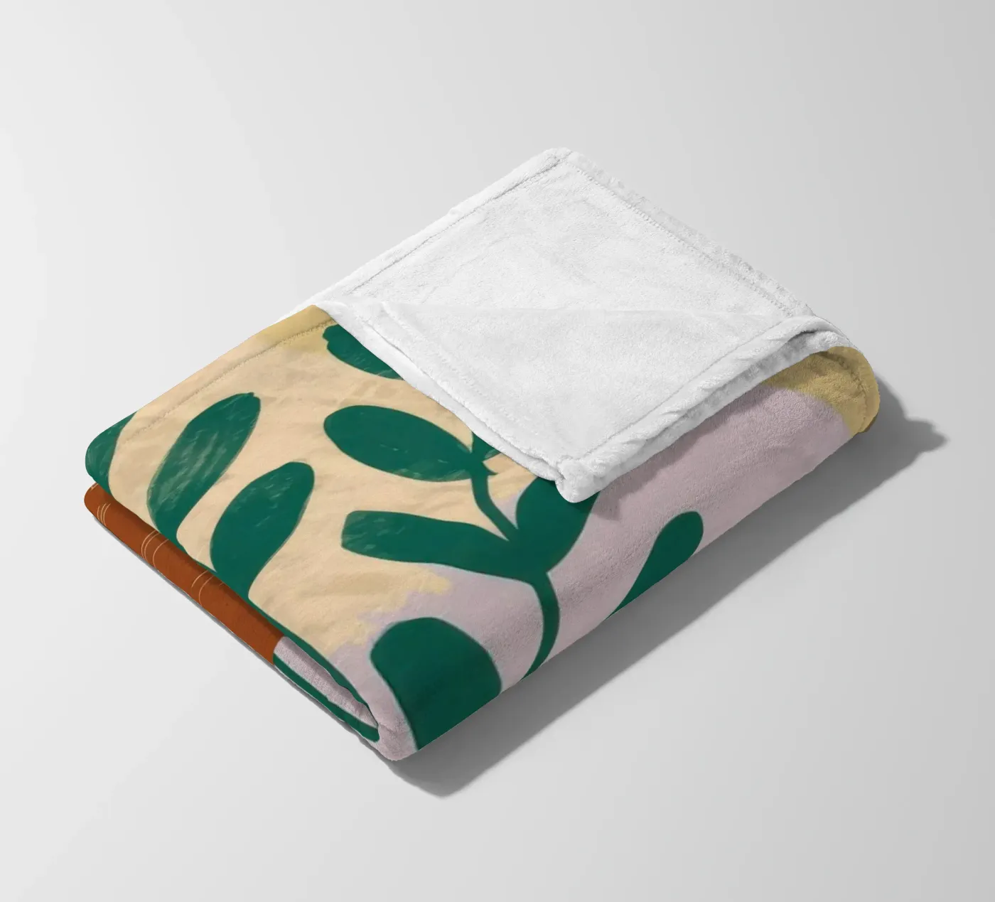 Steingut Botanisch Fleecedecke von Ink Pulse