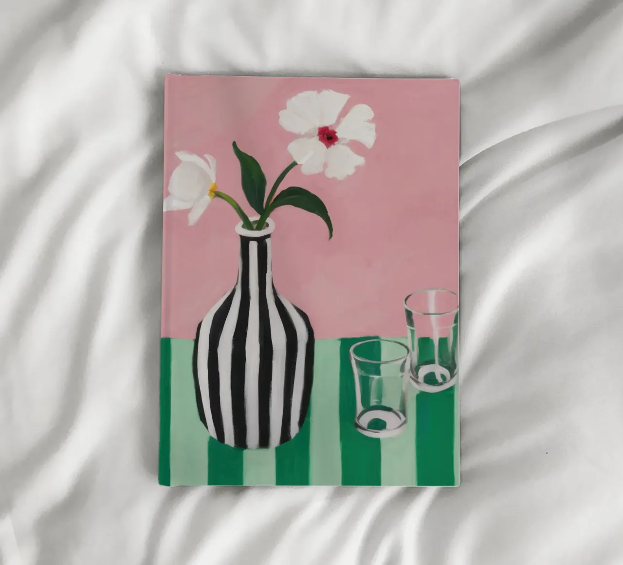 Monochrome Bloom Stillness notebook by Monuments Fire