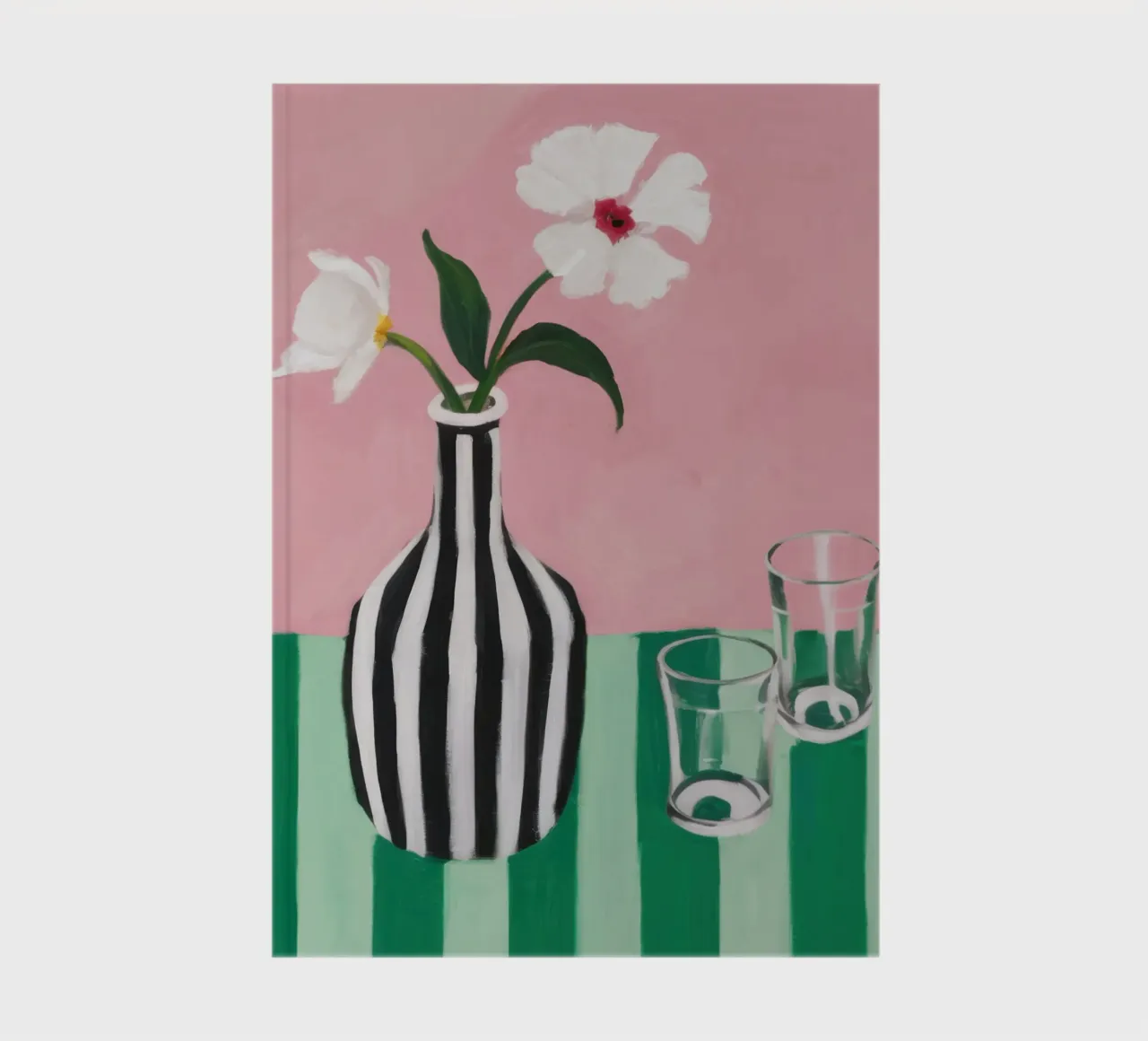 Monochrome Bloom Stillness notebook by Monuments Fire
