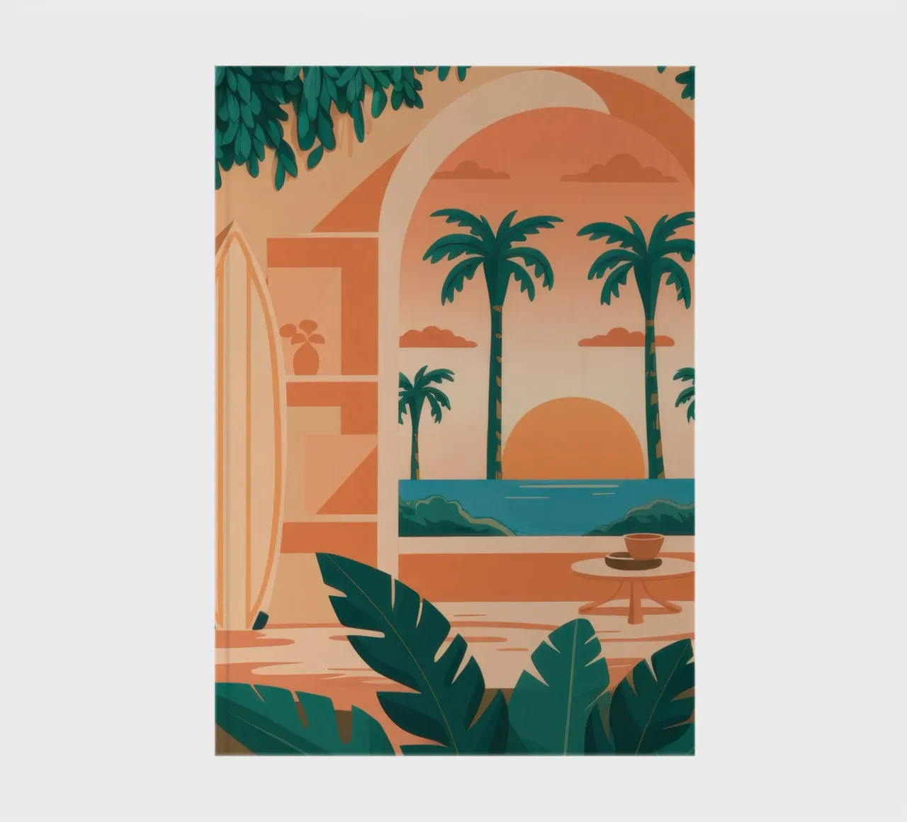 Paradise Patio Poolside notebook by Ink Pulse