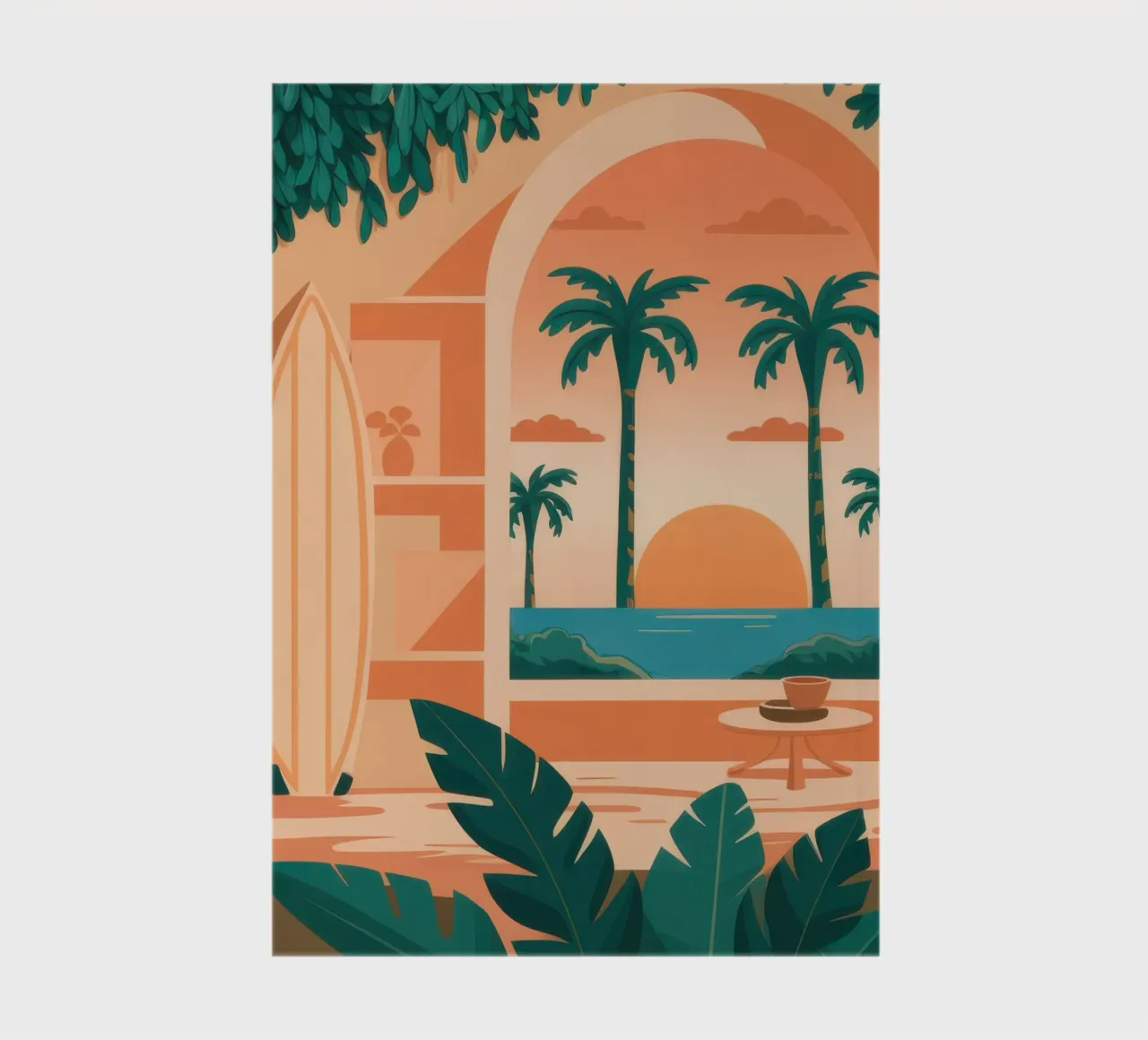 Paradise Patio Poolside notebook by Ink Pulse