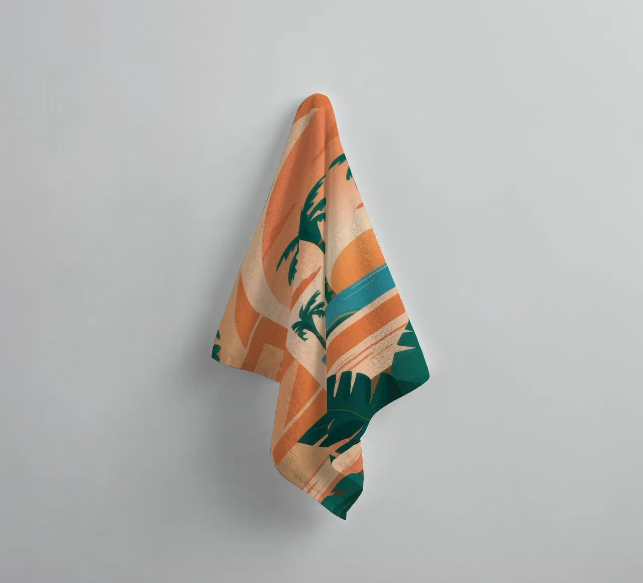 Paradise Patio Poolside towel by Ink Pulse