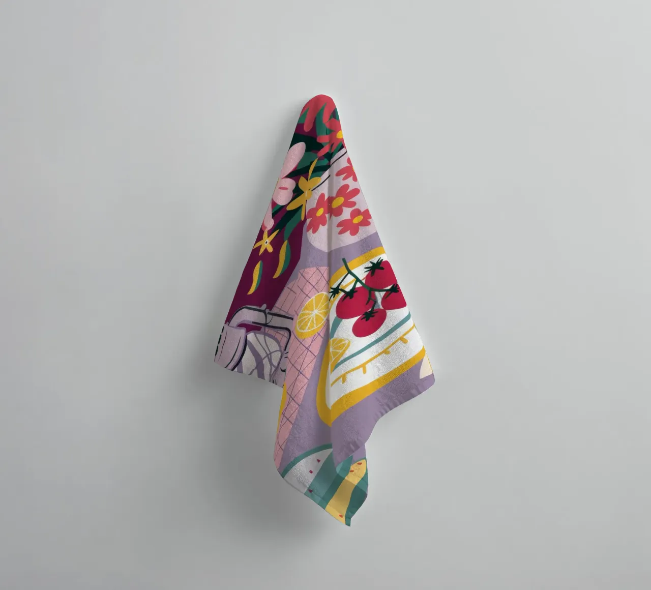 Lamplight Cherry Tart towel by Monuments Fire