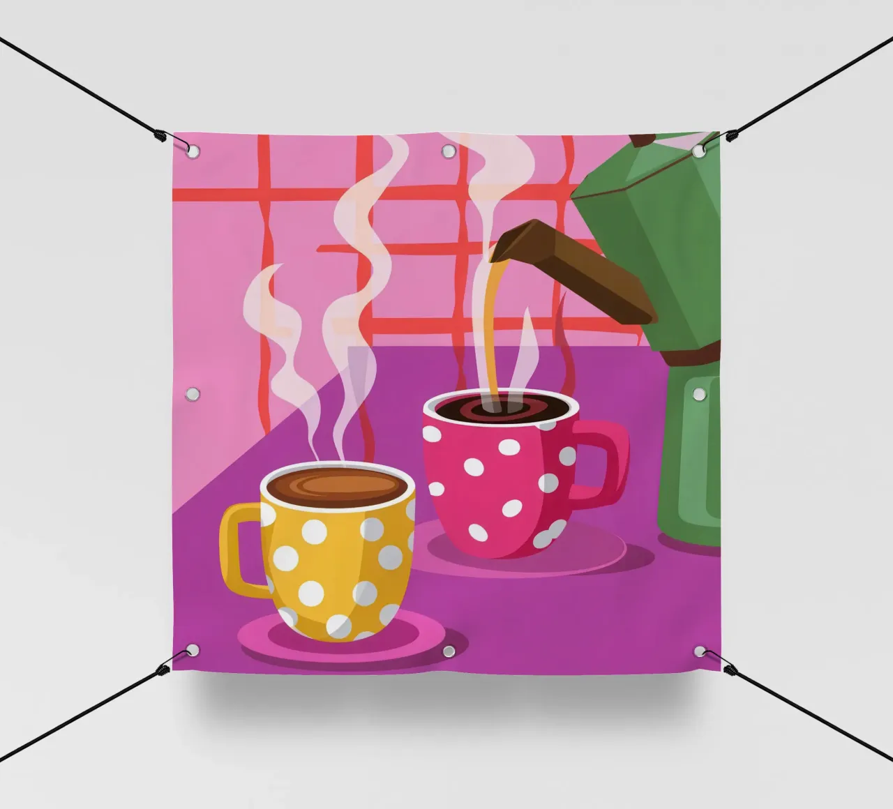 Mattina a pois telo in pvc da Rain Balance