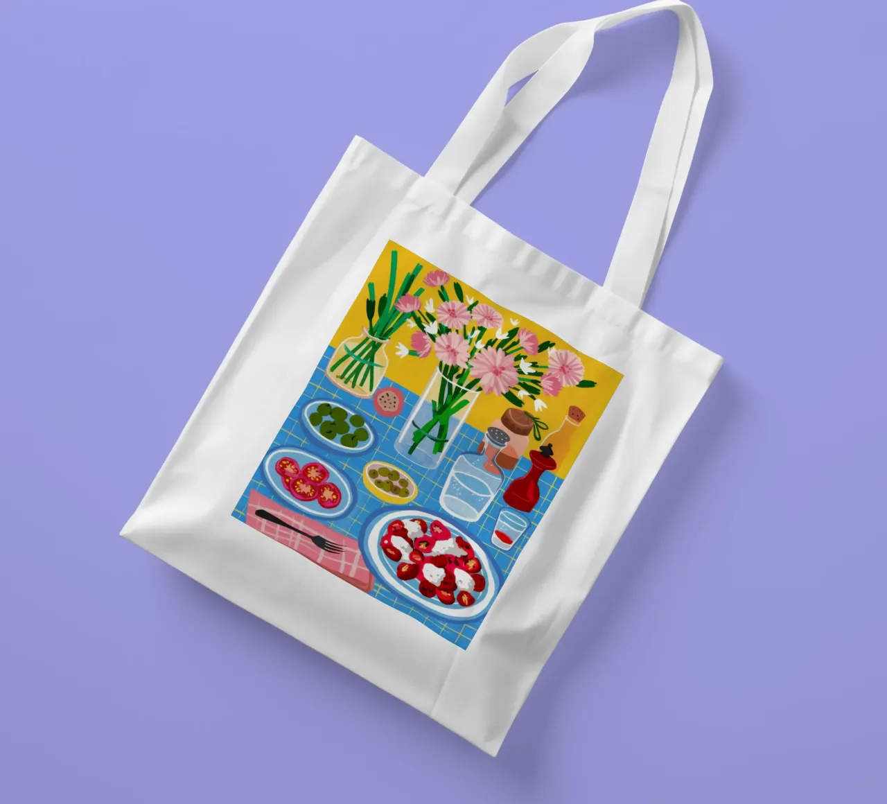 Al Fresco Caprese borsa in juta da Reds Jays